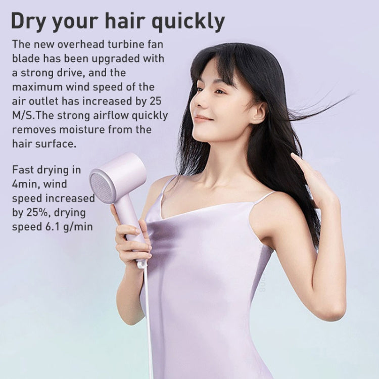 Original Xiaomi Mijia H301 Negative Ion Quick Drying Electric Hair Dryer, US Plug(Purple) - Hair Dryers & Accessories by Xiaomi | Online Shopping South Africa | PMC Jewellery | Buy Now Pay Later Mobicred