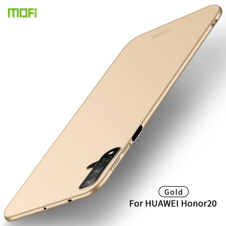 MOFI Frosted PC Ultra-thin Hard Case for Huawei Honor 20 (Gold) - Honor Cases by MOFI | Online Shopping South Africa | PMC Jewellery