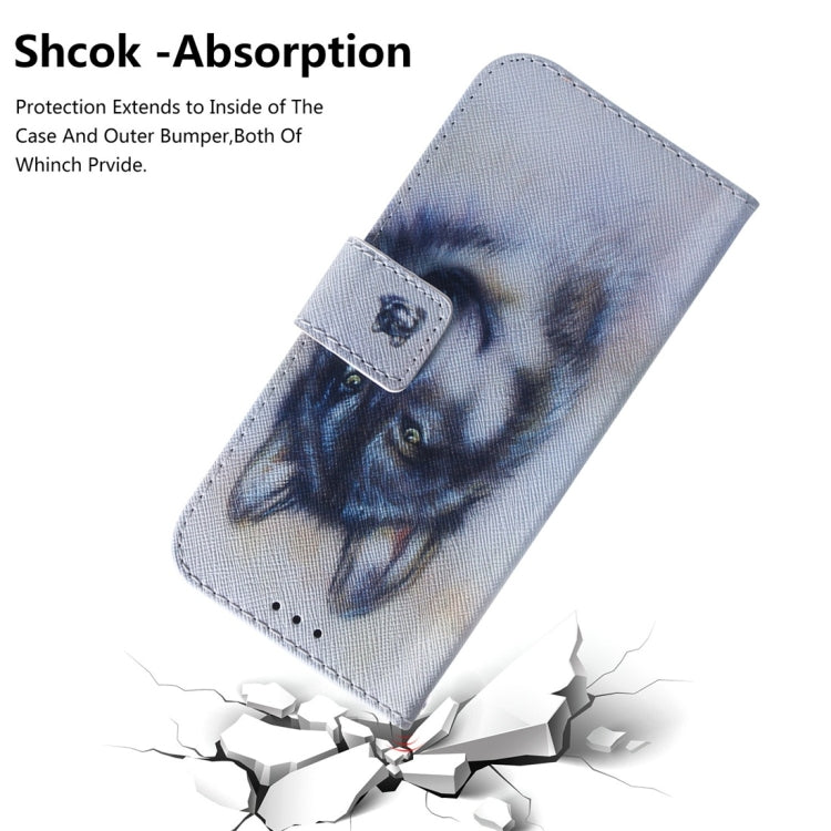 White Wolf Pattern Coloured Drawing Horizontal Flip Leather Case for Huawei Mate 20 Pro, with Holder & Card Slots & Wallet - Huawei Cases by PMC TechLife | Online Shopping South Africa | PMC TechLife