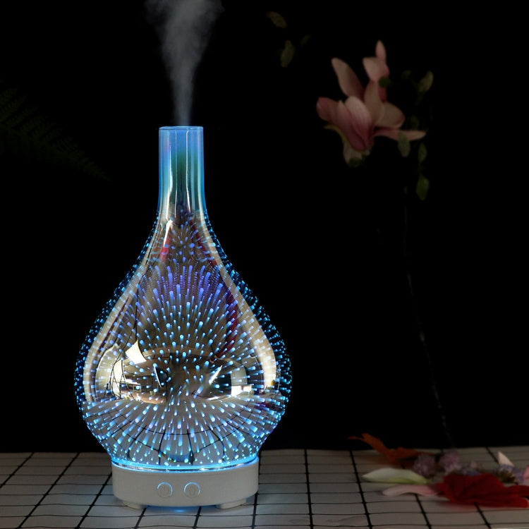 Mini 100ml Household Humidifier Ultrasonic Creative Purification 3D Glass Aromatherapy Machine Automatic Alcohol Sprayer, UK Plug - free shipping - PMC TechLife - Order now!