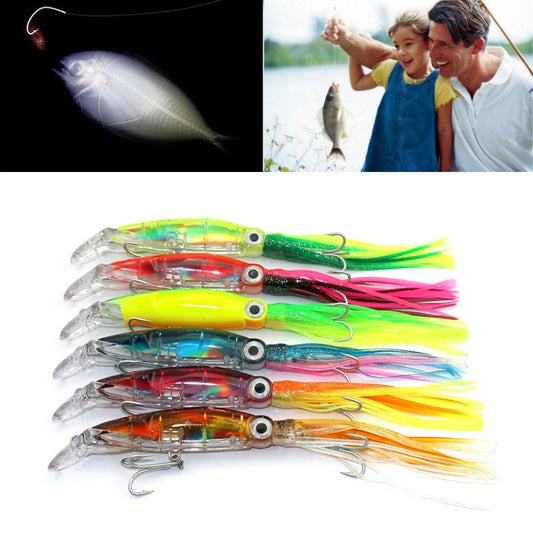 HENGJIA Octopus Shape Artificial Fishing Lures Bionic Fishing Bait with Hooks, Length: 14 cm, Random Color Delivery - Fishing Lures by HENGJIA | Online Shopping South Africa | PMC Jewellery | Buy Now Pay Later Mobicred