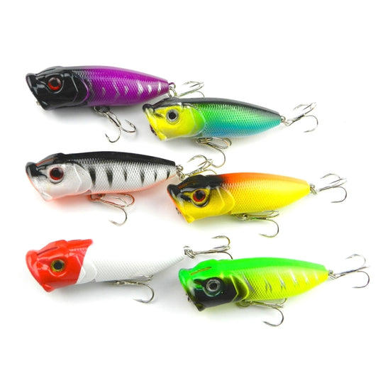 HENGJIA Plastic Artificial Fishing Lures Popper Bionic Fishing Bait with Hooks, Length: 6.5 cm, Random Color Delivery - Fishing Lures by HENGJIA | Online Shopping South Africa | PMC Jewellery | Buy Now Pay Later Mobicred