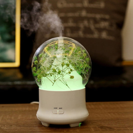 ML-824 100ML Gypsophila Flowers Aromatherapy Diffuser Air Humidifier with Colorful LED Light for Office / Home(Green) - Air Purifiers & Accessories by PMC Jewellery | Online Shopping South Africa | PMC Jewellery | Buy Now Pay Later Mobicred