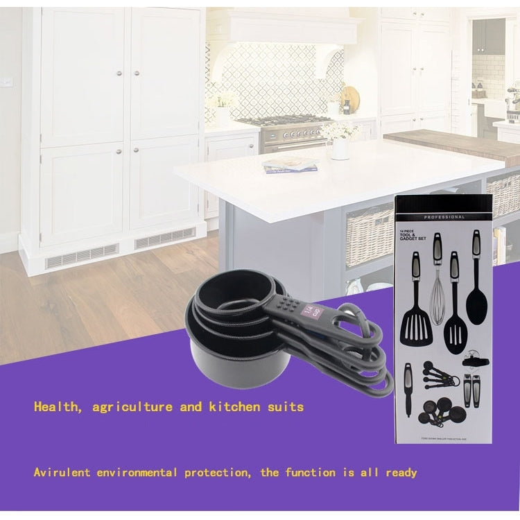 Multi-function Fourteen Piece Suit Kitchen Utensils Set Heat Resitant Cooking Bake Tool - Cooking Tools by PMC TechLife | Online Shopping South Africa | PMC TechLife | Buy Now Pay Later Mobicred