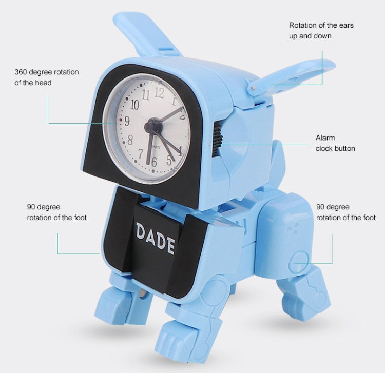 Mini Manual Child Deformation Alarm Clock Robot Toy (Pink) - Alarm Clocks by PMc TechLife | Online Shopping South Africa | PMc TechLife | Buy Now Pay Later Mobicred