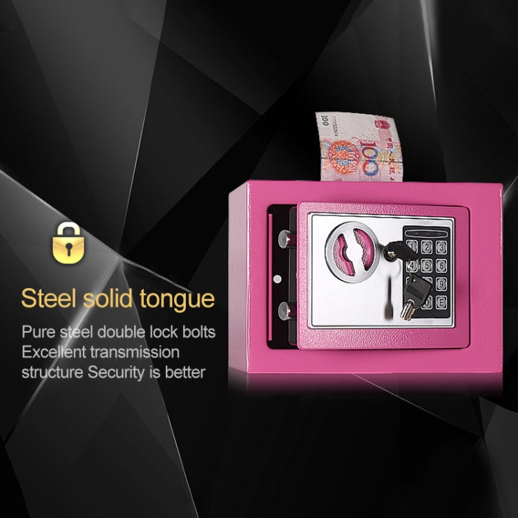 17E Home Mini Electronic Security Lock Box Wall Cabinet Safety Box without Coin-operated Function(Obsidian Black) - Safety Box by PMc TechLife | Online Shopping South Africa | PMc TechLife | Buy Now Pay Later Mobicred