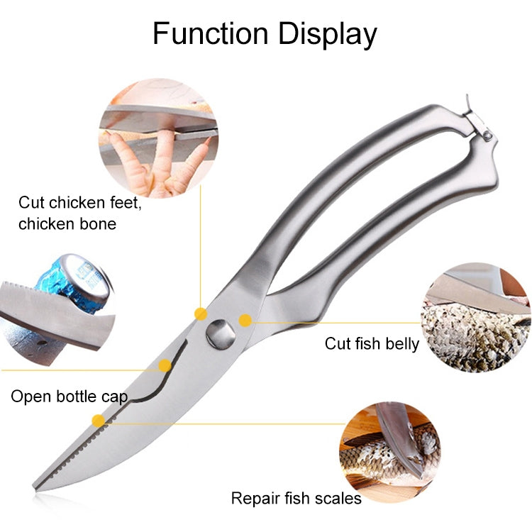 10 inch Kitchen Poultry Fish Chicken Bone Stainless Steel Cutter Cook Gadget Shear, Case Package - Scissors by PMC Jewellery | Online Shopping South Africa | PMC Jewellery | Buy Now Pay Later Mobicred