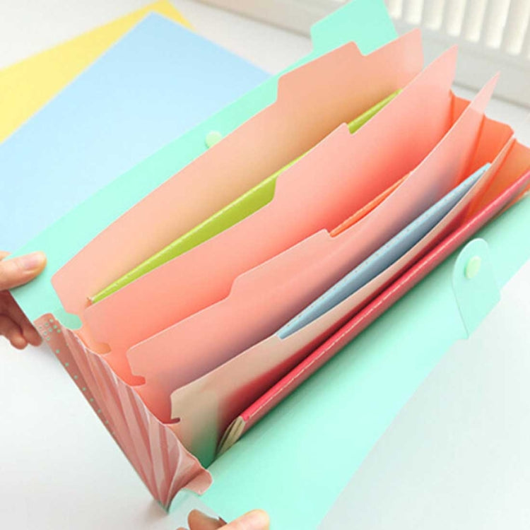 Candy Color Document Bag Multilayer 5 Into the Folder, Random Color Delivery - File Folder by PMC TechLife | Online Shopping South Africa | PMC TechLife | Buy Now Pay Later Mobicred
