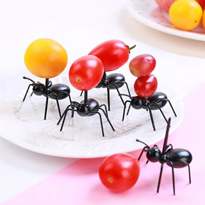 12pcs / Box Worker Ant Fruit Forks Snack Cake Dessert Tableware Home Kitchen Party Dinner Fruit Pick Kitchen Tool - Gadgets by PMC Jewellery | Online Shopping South Africa | PMC Jewellery | Buy Now Pay Later Mobicred