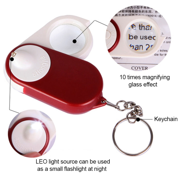 BEST BST-J106 10X Pocket Magnifier with LED Light, Random Color Delivery - free shipping - PMC TechLife - Order now!