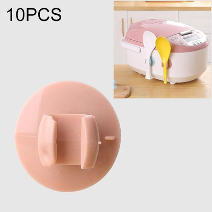 10 PCS J202 Kitchen Suction Cup Plastic Rice Cooker Rice Spoon Rack, Random Color Delivery - Gadgets by PMC Jewellery | Online Shopping South Africa | PMC Jewellery | Buy Now Pay Later Mobicred