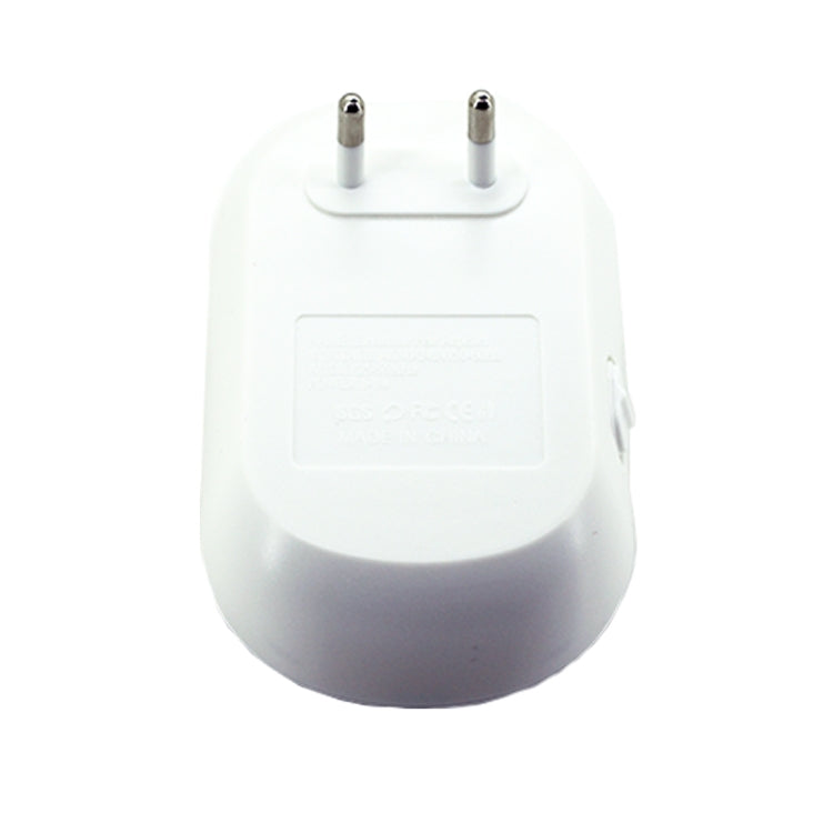 Electronic Ultrasonic Mosquito Rat Pest Control Repeller with LED Light, EU Plug AC90V-250V (White+Blue) - Repellents by PMC TechLife | Online Shopping South Africa | PMC TechLife | Buy Now Pay Later Mobicred