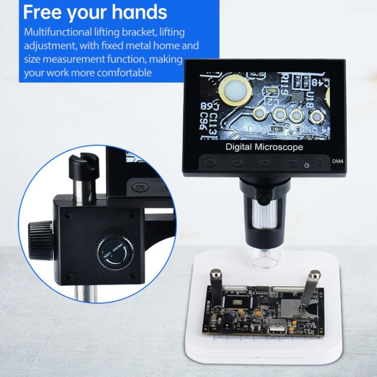 720P 4.3 inch Display Screen HD Industrial Digital Microscope - Digital Microscope by PMC Jewellery | Online Shopping South Africa | PMC Jewellery | Buy Now Pay Later Mobicred