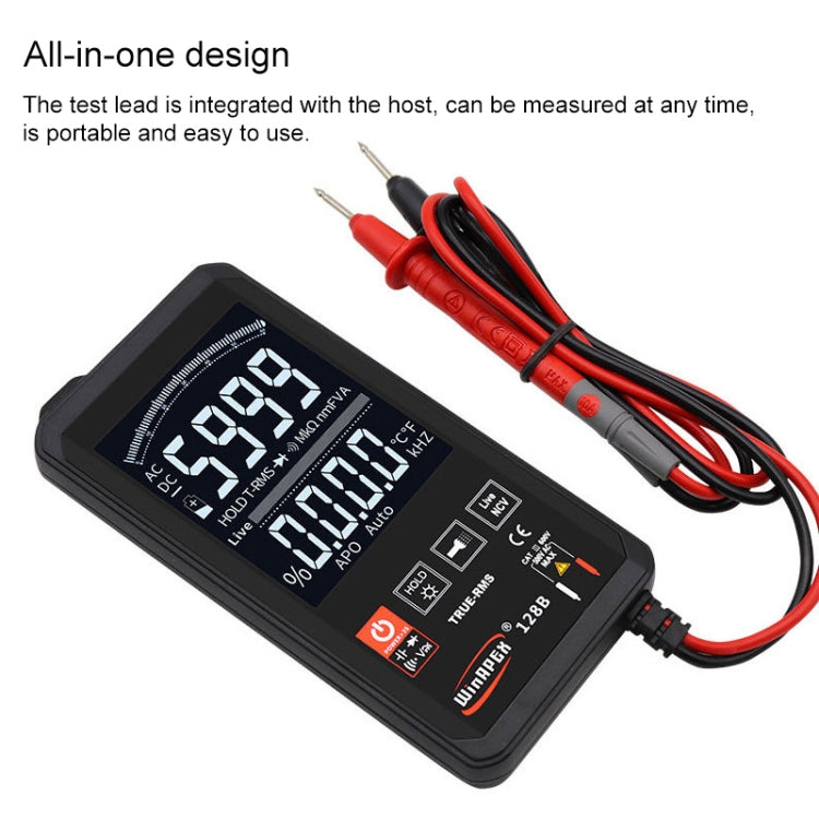 HY128A Conventional Screen Ultra-thin Touch Smart Digital Multimeter Fully Automatic High Precision True Effective Value Multimeter - Digital Multimeter by PMC TechLife | Online Shopping South Africa | PMC TechLife