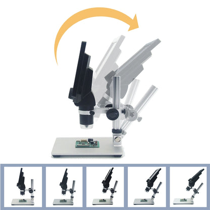 G1200 7 inch LCD Screen 1200X Portable Electronic Digital Desktop Stand Microscope, EU Plug - Digital Microscope by PMC Jewellery | Online Shopping South Africa | PMC Jewellery | Buy Now Pay Later Mobicred