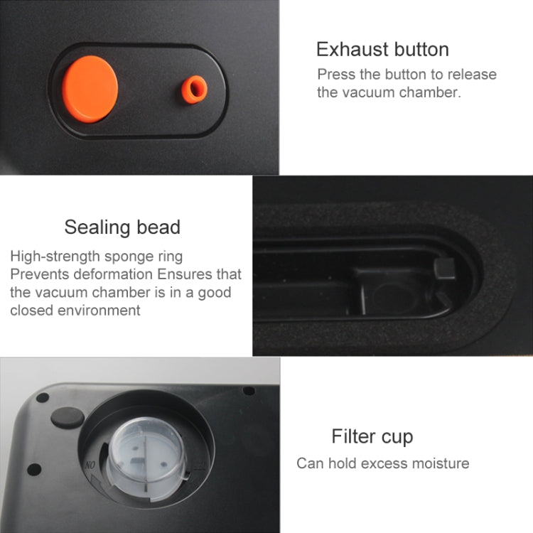 Household Commercial Food Vacuum Plastic Packaging Machine Sealer Closer Machine, US Plug (Black) - Preservation Supplies by PMc TechLife | Online Shopping South Africa | PMc TechLife | Buy Now Pay Later Mobicred