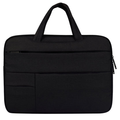 Universal Multiple Pockets Wearable Oxford Cloth Soft Portable Leisurely Handle Laptop Tablet Bag, For 14 inch and Below Macbook, Samsung, Lenovo, Sony, DELL Alienware, CHUWI, ASUS, HP (Black) - 15 inch by PMC Jewellery | Online Shopping South Africa | PMC Jewellery | Buy Now Pay Later Mobicred