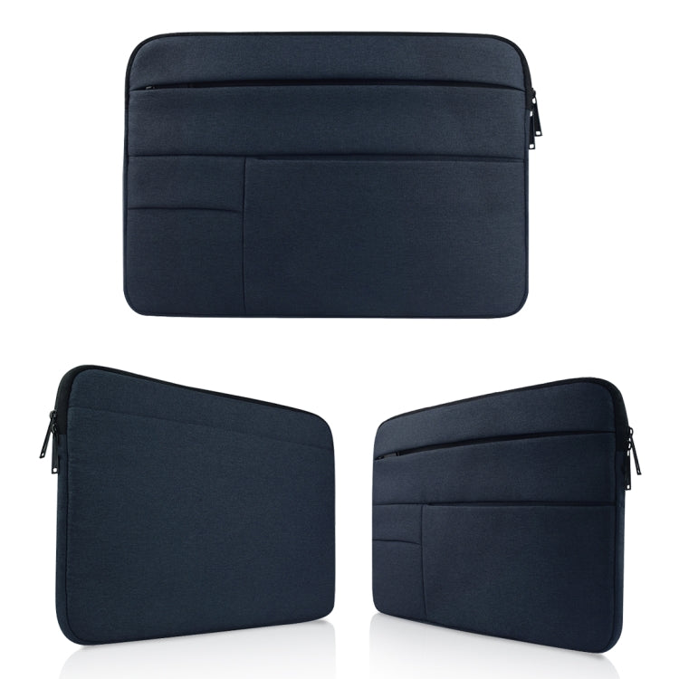 Universal Multiple Pockets Wearable Oxford Cloth Soft Portable Leisurely Laptop Tablet Bag, For 12 inch and Below Macbook, Samsung, Lenovo, Sony, DELL Alienware, CHUWI, ASUS, HP (navy) - 12.1 inch by PMC Jewellery | Online Shopping South Africa | PMC Jewellery | Buy Now Pay Later Mobicred