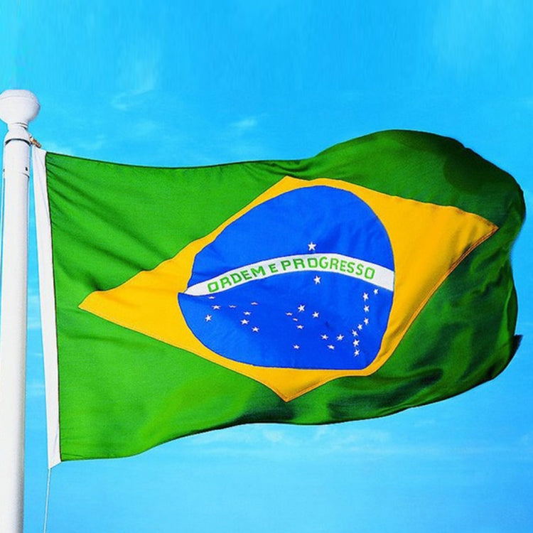 Polyester Material Brazil Flag, Size: 150*90cm - Flags & Banners by PMC Jewellery | Online Shopping South Africa | PMC Jewellery