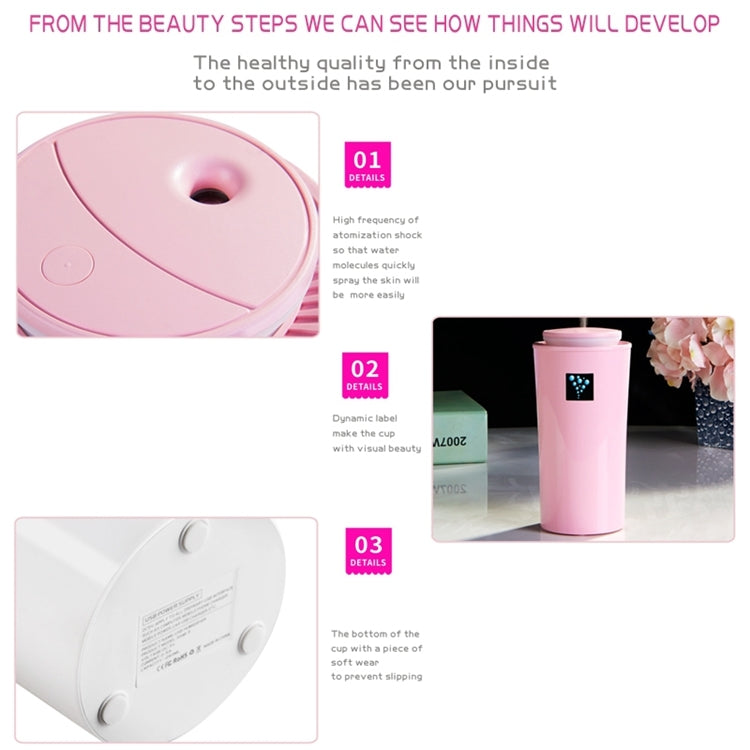 Small-3 2W Humidifier Moisture Meter Moisturizing Instrument with LED Night Light, Water Tank Capacity: 260ml(White) - Air Purifiers & Accessories by PMC TechLife | Online Shopping South Africa | PMC TechLife | Buy Now Pay Later Mobicred
