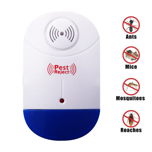 Electronic Ultrasonic Mosquito Rat Pest Control Repeller with LED Light, US Plug, AC90V-250V (White+Blue) - Repellents by PMC Jewellery | Online Shopping South Africa | PMC Jewellery | Buy Now Pay Later Mobicred