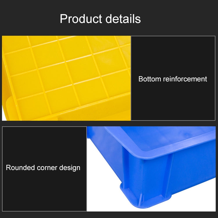 Thick Multi-function Material Box Brand New Flat Plastic Parts Box Tool Box, Size: 15.6cm x 10.1cm x 5.3cm(Yellow) - Storage Bags & Boxes by PMC TechLife | Online Shopping South Africa | PMC TechLife | Buy Now Pay Later Mobicred