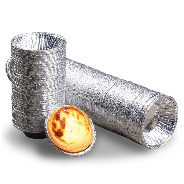 100pcs / Pack  Aluminum Foil Egg Tart Cup Cake Holder, Size: 7.5 x 4 x 2cm - Food Molds by PMC TechLife | Online Shopping South Africa | PMC TechLife | Buy Now Pay Later Mobicred