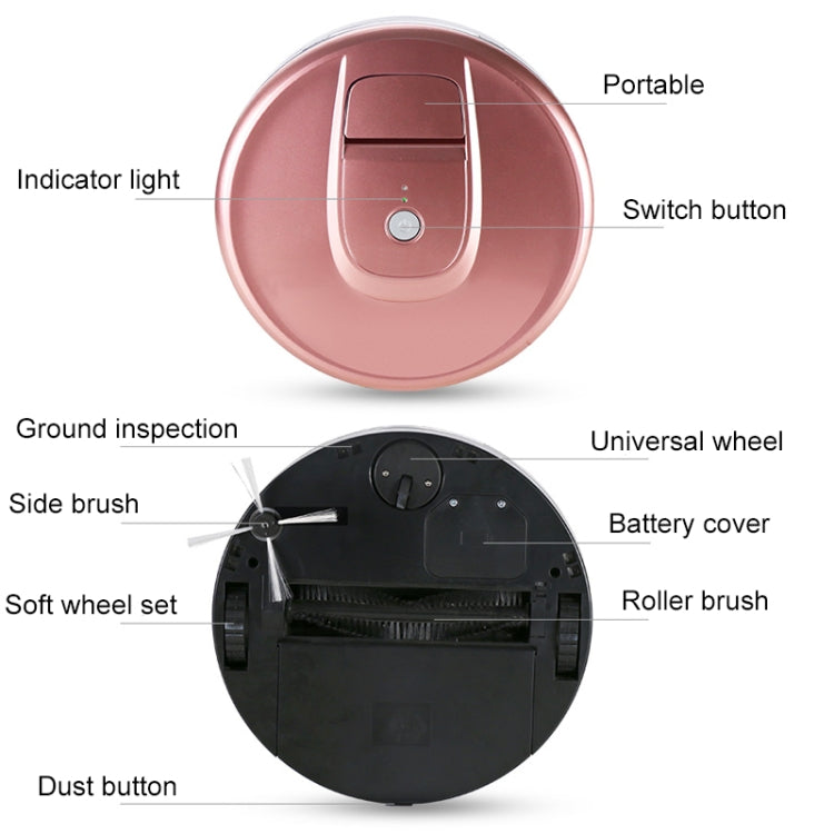 FD-RSW(E) Smart Household Sweeping Machine Cleaner Robot(Red) - Robot Vacuum Cleaner by PMC Jewellery | Online Shopping South Africa | PMC Jewellery | Buy Now Pay Later Mobicred