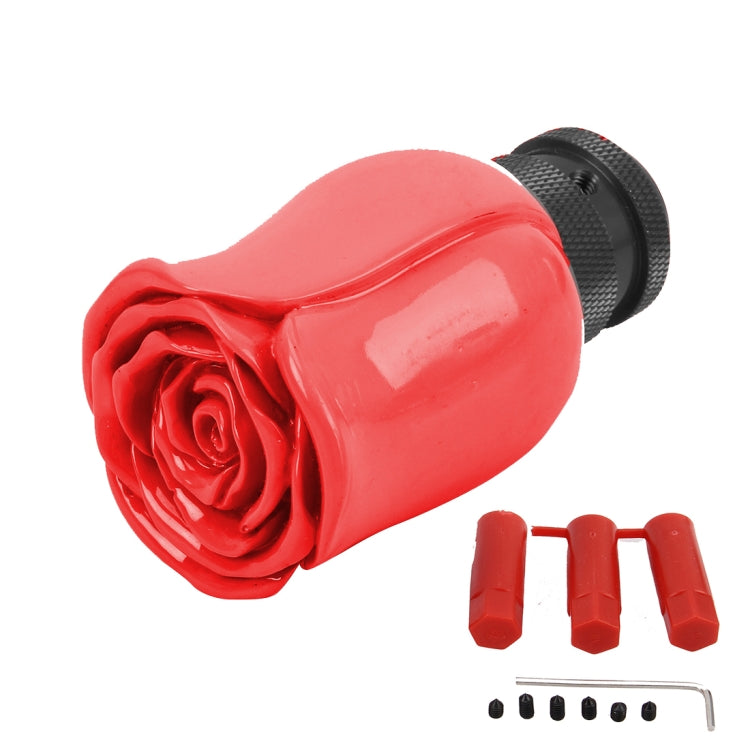 Rose Flower Shaped Universal Vehicle Car Manual Automatic Gear Shift Knob (Red) - free shipping - PMC TechLife - Order now!