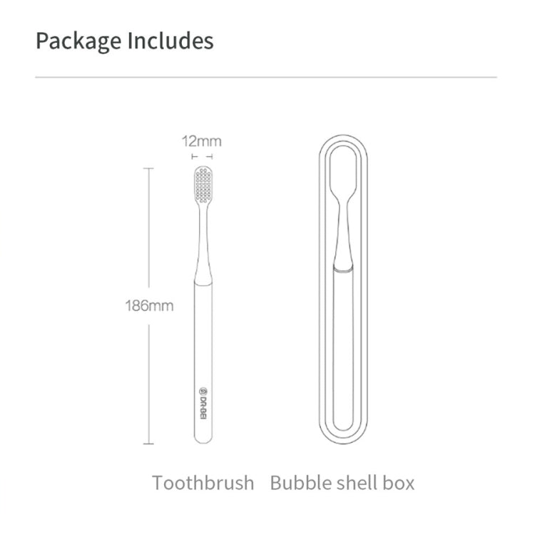 Original Xiaomi Youpin DR·BEI Oral Health Care Soft Superfine Toothbrush(White) - Toothbrushes by Xiaomi | Online Shopping South Africa | PMC Jewellery | Buy Now Pay Later Mobicred