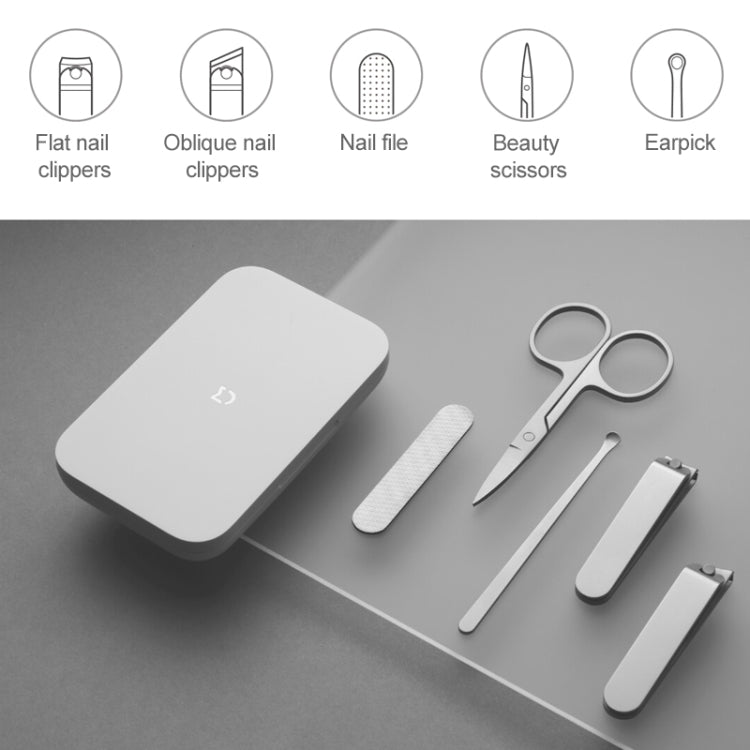 Original Xiaomi Mijia Five-piece Nail Clippers - Nail Clipper by Xiaomi | Online Shopping South Africa | PMC Jewellery | Buy Now Pay Later Mobicred