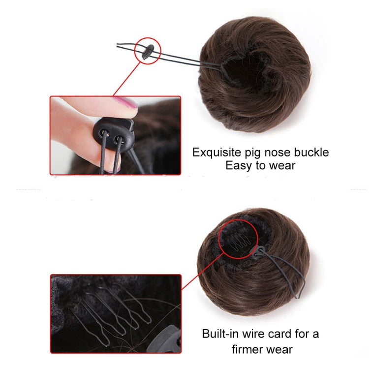 Wig Bun Flower Shape Hair Package Hair Disk(Light Brown) - free shipping - PMC TechLife - Order now!