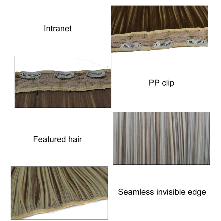 4M30# One-piece Seamless Five-clip Wig Long Straight Wig Piece - free shipping - PMC TechLife - Order now!