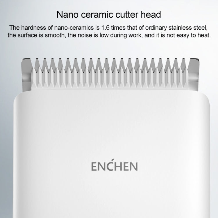 Original Xiaomi Enchen Boost Intelligent Fast Charging Electric Hair Trimmer Haircut Machine (White) - Hair Trimmer by Xiaomi | Online Shopping South Africa | PMC Jewellery | Buy Now Pay Later Mobicred