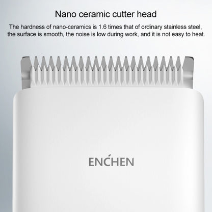 Original Xiaomi Enchen Boost Intelligent Fast Charging Electric Hair Trimmer Haircut Machine (White) - Hair Trimmer by Xiaomi | Online Shopping South Africa | PMC Jewellery | Buy Now Pay Later Mobicred