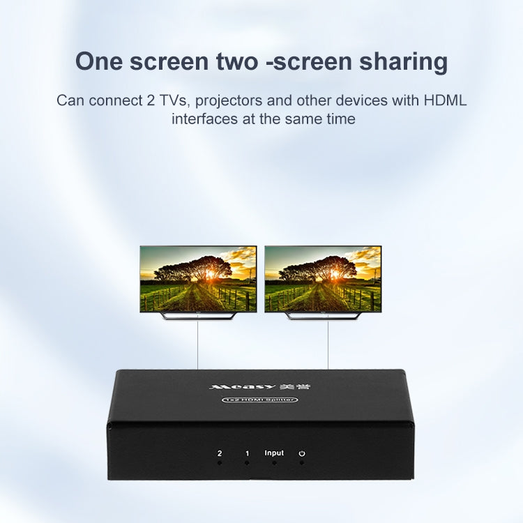 Measy SPH102 1 to 2 HDMI 1080P Simultaneous Display Splitter, US Plug - free shipping - PMC Jewellery - Order now!