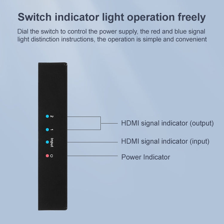 Measy SPH102 1 to 2 HDMI 1080P Simultaneous Display Splitter, US Plug - Splitter by Measy | Online Shopping South Africa | PMC Jewellery | Buy Now Pay Later Mobicred