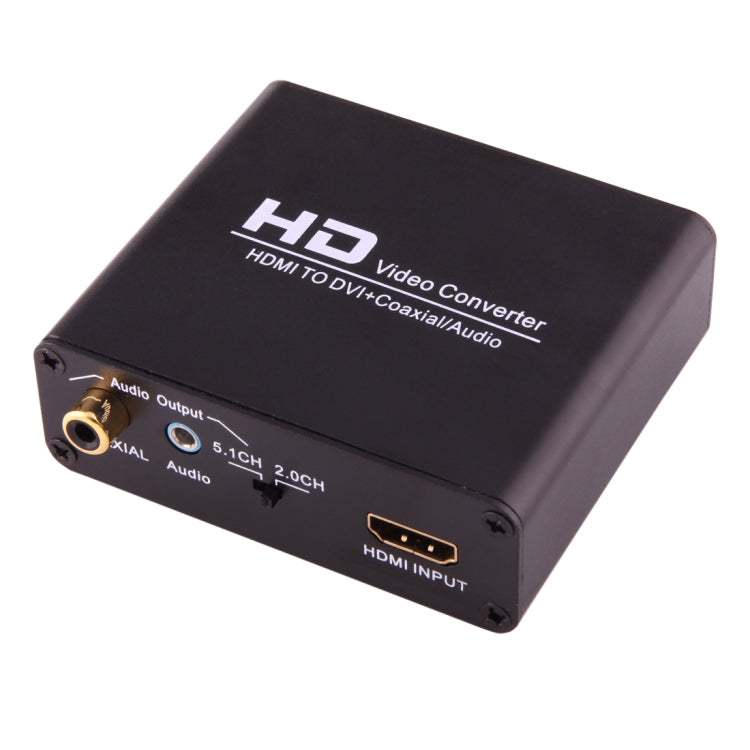 NEWKENG X5 HDMI to DVI with Audio 3.5mm Coaxial Output Video Converter, UK Plug - Converter by PMC Jewellery | Online Shopping South Africa | PMC Jewellery | Buy Now Pay Later Mobicred