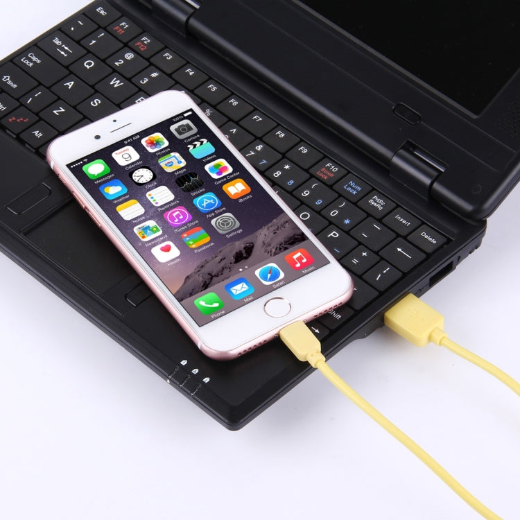 HAWEEL 1m High Speed 35 Cores 8 Pin to USB Sync Charging Cable for iPhone, iPad(Yellow) - free shipping - PMC Jewellery - Order now!