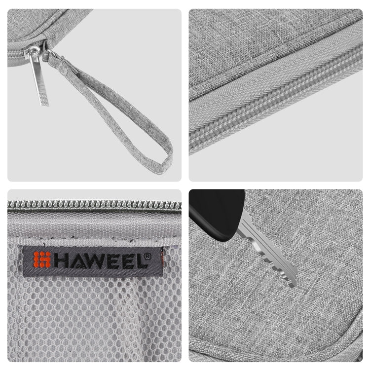 HAWEEL Electronic Organizer Storage Bag for Cellphones, Power Bank, Cables, Mouse, Earphones(Grey) - Digital Storage Bag by HAWEEL | Online Shopping South Africa | PMC Jewellery