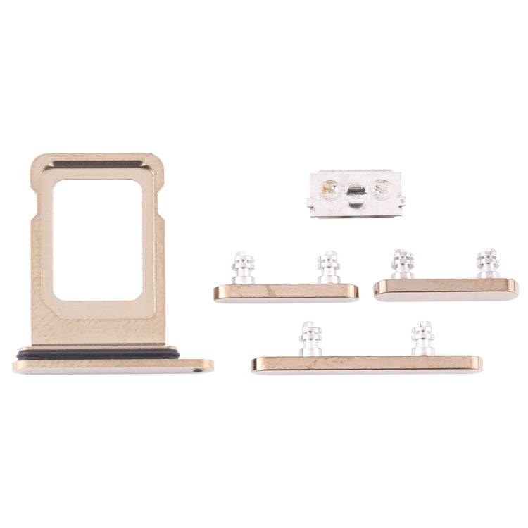 SIM Card Tray + Side Keys for iPhone 12 Pro(Gold) - Metal Parts by PMc TechLife | Online Shopping South Africa | PMc TechLife | Buy Now Pay Later Mobicred