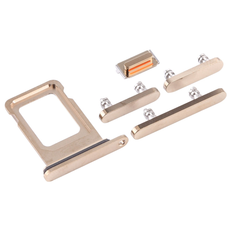 SIM Card Tray + Side Keys for iPhone 12 Pro(Gold) - Metal Parts by PMc TechLife | Online Shopping South Africa | PMc TechLife | Buy Now Pay Later Mobicred
