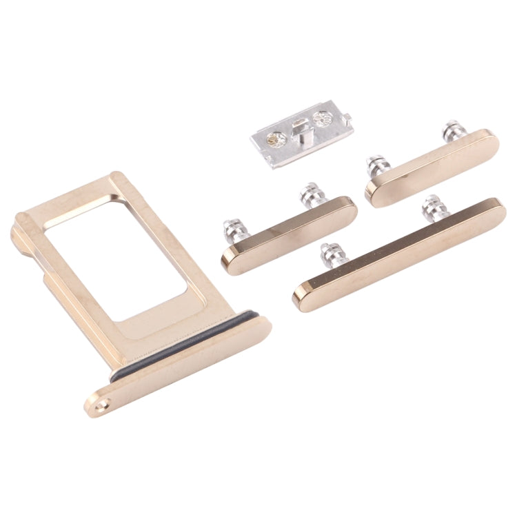 SIM Card Tray + Side Keys for iPhone 12 Pro(Gold) - Metal Parts by PMc TechLife | Online Shopping South Africa | PMc TechLife | Buy Now Pay Later Mobicred