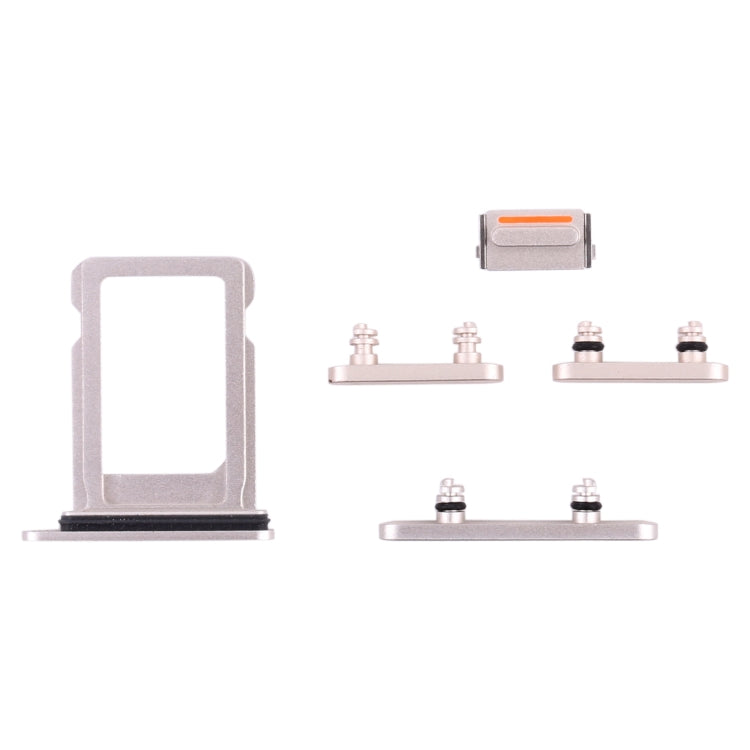 SIM Card Tray + Side Keys for iPhone 13 Mini(Starlight) - Others by PMc TechLife | Online Shopping South Africa | PMc TechLife | Buy Now Pay Later Mobicred