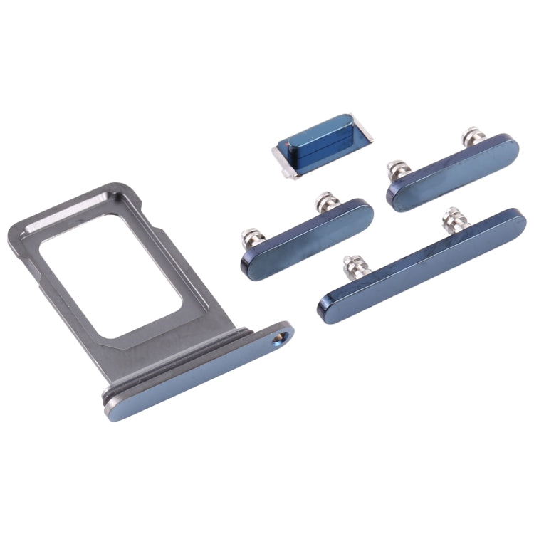 SIM Card Tray + SIM Card Tray + Side Keys for iPhone 12 Pro Max(Blue) - Side Key & Card Tray by PMc TechLife | Online Shopping South Africa | PMc TechLife | Buy Now Pay Later Mobicred