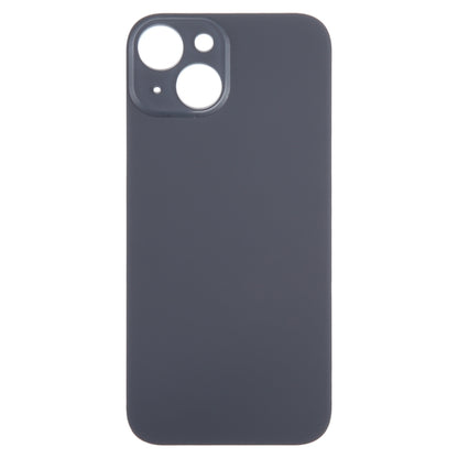 For iPhone 15 Easy Replacement Big Camera Hole Glass Back Battery Cover(Black) - Back Cover by PMC Jewellery | Online Shopping South Africa | PMC Jewellery | Buy Now Pay Later Mobicred