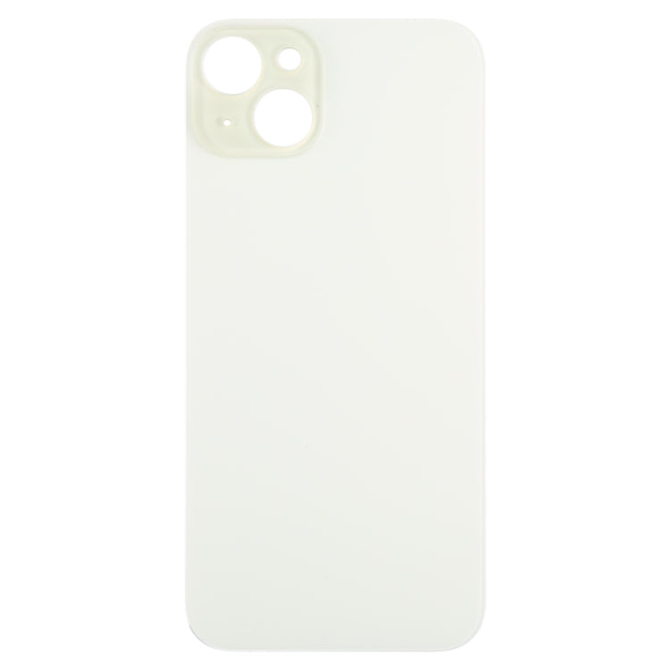 For iPhone 15 Plus Easy Replacement Big Camera Hole Glass Back Battery Cover(Yellow) - Back Cover by PMC Jewellery | Online Shopping South Africa | PMC Jewellery | Buy Now Pay Later Mobicred