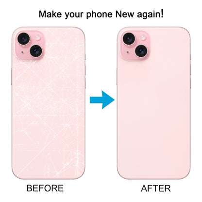 For iPhone 15 Battery Back Cover with Camera Lens Cover + MagSafe Magnet(Pink) - Back Cover by PMC Jewellery | Online Shopping South Africa | PMC Jewellery | Buy Now Pay Later Mobicred