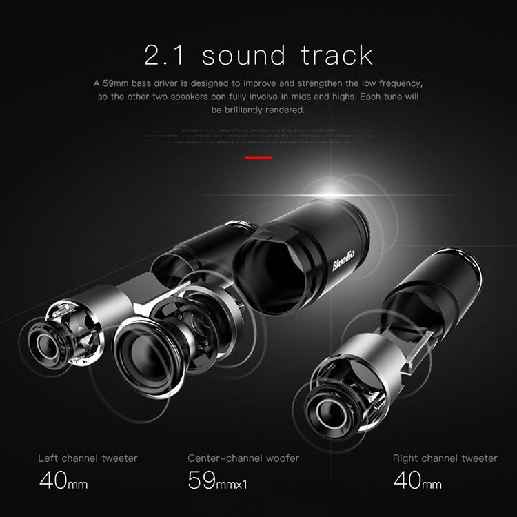 Bluedio US Wireless Bluetooth Satellite Speaker System with Mic(Black) - free shipping - PMC Jewellery - Order now!