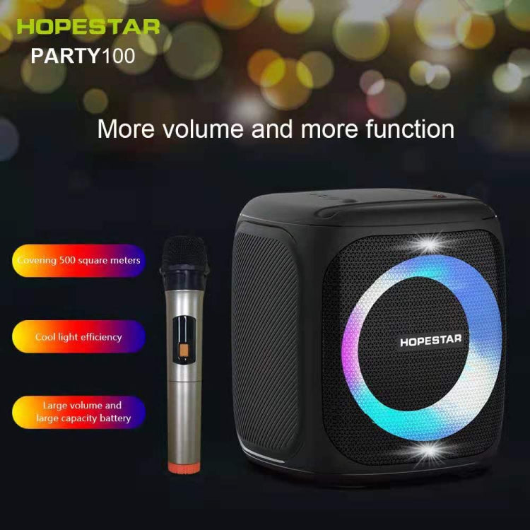 HOPESTAR Party100 Bluetooth 5.0 Portable Waterproof Wireless Bluetooth Speaker with Mobile Charging Function (Black) - Desktop Speaker by HOPESTAR | Online Shopping South Africa | PMC Jewellery | Buy Now Pay Later Mobicred